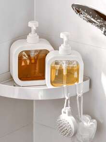 2个装洗洁精按压瓶，按压式泡沫分配盒，厨房魔力海绵洗碗机，洗洁精按压瓶，洗手液瓶收纳盒按压分配器