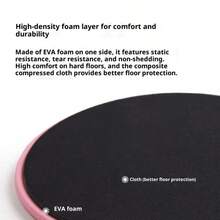 普拉提快速健身滑动垫，瑜伽踏步滑动板（用于腹部肌肉训练），平衡滑动板（家用健身），瑜伽普拉提攀爬滑动垫，核心训练滑动板（腹部肌肉滑动板，瘦腿）