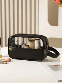 1pc Transparent Visible Travel Makeup Bag, Multifunctional Waterproof Storage Pouch, Portable Minimalist Toiletry Organizer Bag For Cosmetics, Skincare, Suitable For Beach, Travel, Dorm, Party, Birthday Gift For Women, Friends, Family,Pouch,Makeup Pouch,Travel Essential - Multicolor - View 27