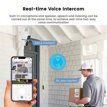 4MP高清双摄像头太阳能户外安防摄像头 - 户外PTZ无线2.4G WiFi摄像头，太阳能供电，PIR人体感应，可充电电池，双向语音，彩色夜视防水家用监控摄像头，太阳能户外安防摄像头 - 移动侦测，夜视，双向语音，350°云台旋转，支持云存储和SD卡（需另购） - 彩色 - 查看 5