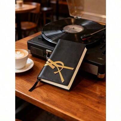 Yves Saint Laurent Notebook, High-End Black, Used For Taking Notes, Suitable For Study, Work And School