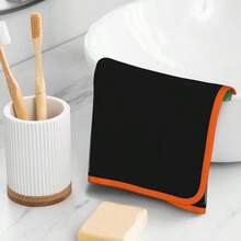 - Toallas de mano con la bandera de Guyana, secado rpido, toallas de microfibra de terciopelo coral, altamente absorbentes, uso como hotel, bao, ducha, toalla de mano, 16x 28 pulgadas - Naranja + Toallas de mano - 16x28 pulgadas - Ver 6