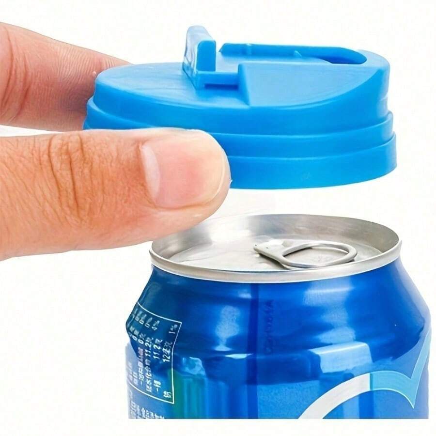 A Leak-Proof Reusable Can Lid To Keep Drinks Fresh And , Beverage Airtight Lids, Can Lids, Leak-Proof Sealing Lids, Press Splash Proof Lids, For Outdoor Camping And Picnics, Beverage Utensils Accessories - random - View 1