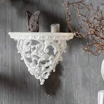 Victorian Style Decorative Door Lintel, Wall-Mounted Floating Display Rack, Vintage Hollow Carved Art Decorative Rack Wall Shelf, Baroque Style Decorative Rack - Suitable For Wall Decor And Yard Decor, Indoor Wall Storage Rack, Flower Rack Decor