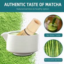MYVIT 4PCS Matcha Tea Set, Includeing Match Bowl With Spout And Bamboo Whisk Matcha Whisk Stand Chasen Holder Teaspoon Set - Set - View 5