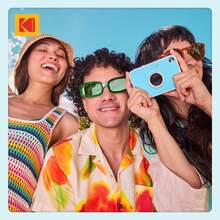 KODAK Printomatic+ Instant Print Digital Camera 10MP Portable Camera With Interactive RGB LED Status Indicator, Prints Full-Color Photos On Zink 2x3" Sticky-Backed Photo Paper - Easy & Fun - Blue - View 7