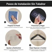 2 PCS Estante de Almacenamiento de Esquina Juego de Organizador de Ducha de Gran Capacidad Sin Taladro, Esquinero para Bao, Cocina y JabonerasGris - gris - Ver 7