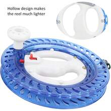 Carrete de Línea de Pesca, Rueda de Pesca de Mar Multifunción ABS, Accesorio de Carrete de Pesca de Línea de Mosca para Envolver Alambre de Mano (Azul) - 1 - Ver 9