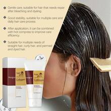 1 Set de Kit de Cuidado del Cabello de Colágeno [Grande 120g], Crema de Cabello de Colágeno para Hidratación y Humectación, Mejora la Sequedad; Aceite de Cabello de Colágeno Fortalece las Raíces del Cabello, Mejora la Resistencia del Cabello, Previene la Rotura y Caída del Cabello; Adecuado para Cabello Seco, Encrespado u Graso. Ideal como Regalo para el Día de San Valentín, Bodas, Navidad y Otras Ocasiones Especiales. - Multicolor - Ver 12