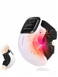 无绳加热按摩手套，5档强度调节，4档加热模式，3种模式，适用于手指和腕管综合征，PU皮革材质 - 白色 - 查看 13