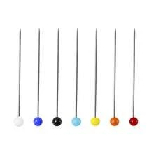 Set Of 100 Colored Pearly Glass Sewing Pins - Large Fastening Pins For DIY Bouquet Decoration, Crafts And Accessories