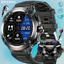 EFFEOKKI 2-In-1 Smart Watch With Earphones - Zinc Alloy Bezel, Supports Calling/Answering, NFC, 1.46" Full Touch Screen, Heart Rate & Blood Oxygen & Sleep Monitoring, Multi-Function Fitness Tracker, Compatible With IOS And Android, Gift For Men, Suitable For Husband, Father Or Boyfriend - D13/Black Strap - View 13