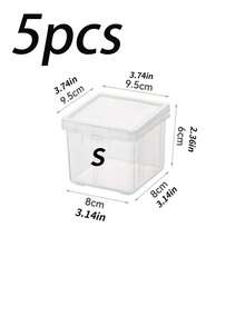 1pc Clear Storage Box, Gender Reveal Party, Perfect For Birthdays, Weddings, Parties, The Perfect Gift For Colleagues, Friends, And Family, Back To School - Clear - View 10