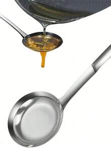 多功能火锅撇油勺 - 不锈钢细网食物滤网，用于撇去油脂和泡沫，易于清洗。 - 彩色 - 查看 2