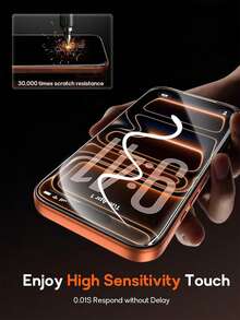 2pcs Tempered Glass Screen Protector, Compatible With IPhone 17 Pro Max, 17 Air, 16 Pro Max, 16e, 7, 8 Plus, X, XR, XS Max, 15, 13, 11, 12, 14 Pro Max, Mini, Full Coverage, Black Frame, Scratch-Resistant, Screen Protection, Compatible With Phone Case - Clear - View 5