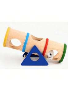 1个仓鼠笼，配有金毛犬玩具，设计用于美化环境和缓解无聊，包含隧道迷宫以防止仓鼠筑巢，为仓鼠和金毛犬提供有趣的活动空间，提升宠物生活乐趣。 - 彩色 - 查看 12