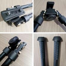 Outdoor Aluminum Alloy Tactical Portable Foldable V8 Tripod, 180 Degree Rotatable, Hunting Accessory - Black - View 5