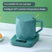 Riscaldatore per bollitore da tè alimentato tramite USB - Realizzato in materiale ABS, Pad elettrico per riscaldare bevande a 45°C - Mantiene il caffè caldo per tutto l'inverno - Perfetto per uso domestico e in ufficio - Idea regalo ideale per Natale, Ringraziamento, San Valentino, Festa del Papà e Festa della Mamma - Supporta solo la funzione di mantenimento del calore, non la funzione di riscaldamento.