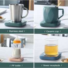 Riscaldatore per bollitore da tè alimentato tramite USB - Realizzato in materiale ABS, Pad elettrico per riscaldare bevande a 45°C - Mantiene il caffè caldo per tutto l'inverno - Perfetto per uso domestico e in ufficio - Idea regalo ideale per Natale, Ringraziamento, San Valentino, Festa del Papà e Festa della Mamma - Supporta solo la funzione di mantenimento del calore, non la funzione di riscaldamento.