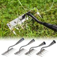 1 Set Heavy Duty 8-Tine Steel Garden Rake, Manganese Steel Hand Rake, Sturdy And Durable For Clearing Thatch And Lawn Leveling