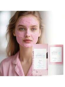 mascarilla en barra de arcilla Poremizing con centella, 27g, limpia profundamente, minimiza poros y calma la piel, presentación stick práctica, ideal para piel grasa y sensible - Rosa - Ver 12