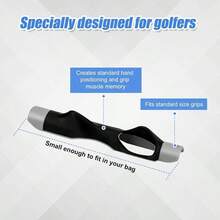 Club Grip Trainer, Right Hand Lightweight Swing Trainer Training Aid With Anti - Slip Wrist Support Accessories Correct Hand Position Grasp - 灰色 - 查看 5