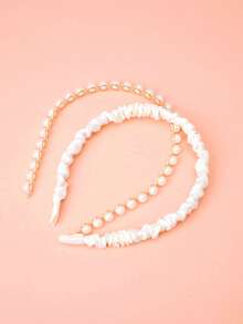 Hatastic 3pcs Women Hair Accessories Headbands, Summer Stylish Hair Hoops, Headwraps For Ladies,Hairband,Hairband,Hair Hoop Gifts - White - View 1