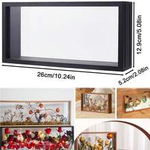 干花相框，立体相框，记忆盒展示盒，可用于展示鲜花、票根、照片、奖牌和3D物品