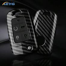 Vỏ chìa khóa xe hơi ABS với họa tiết sợi carbon, phù hợp với các dòng xe Opel Astra, Mokka và Buick Cruze, Aveo, Malibu, Trax, Sail và các mẫu xe khác. - Chevrolet A - Xem 4