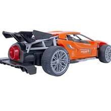 Coche de carreras de control remoto, juguete motorizado para niños y adultos, alta velocidad y maniobrabilidad, controles intuitivos y batería recargable, diseño deportivo, recomendado para competencias, recreación y coleccionistas de autos. - Naranja - Ver 4
