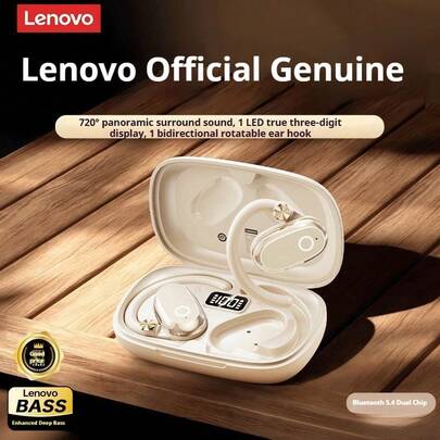 Lenovo Lenovo TA320 Bluetooth Headphones: Noise Cancelling, Sports & Running, Long Battery Life, High Sound Quality, Open-Type Wireless Bluetooth Headphones