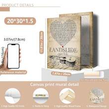 1 件 Fleetwood 乐队 Landslide 歌词歌曲墙饰礼物，适合音乐爱好者，吉他手海报帆布装饰墙饰，适合卧室客厅家居墙壁装饰 - 彩色 - 查看 15