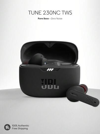 JBL Tune 230NC TWS True Wireless In-Ear Headphones Active Noise Cancelling With Smart Ambient JBL Pure Bass Sound 4 Mics For Perfect Voice Calls IPX4 40Hrs Of Battery Life Sports Running Waterproof Calls Earbuds
