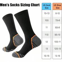 8 Pairs Mens Athletic Cushioned Crew Socks Moisture - Wicking Work Sport Socks Running Basketball, Sock Size: 10 - 13 - Black 1 (8 Pairs) - View 7