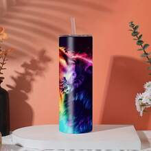 , 20oz Straight Cup, Keeps Hot Or Cold Drinks Warm, Suitable For Both Hot And Cold Beverages, Fashionable Household Coffee Cup, Suitable For Travel And Outdoor Use, An Ideal Gift For Friends, Family, Sisters, Halloween, Christmas - Hot and Cold Beverage Insulation Cup - View 7