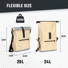 Bicycle Backpack (20 L), Rear Pannier, Waterproof Backpack And Shoulder Bag, Waterproof And Reflective, Laptop Compartment