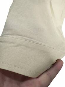 Kemeja Pria Tombol Tombol Depan Plain Casual - Khaki - View 4