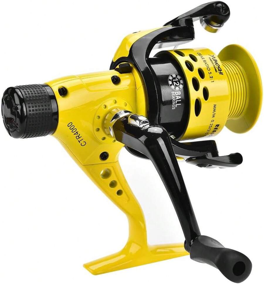 Dilwe - Carrete de pesca antimetal, resistente, ligero, para pesca de agua salada y agua dulce 0CNX - #4000 - Ver 1