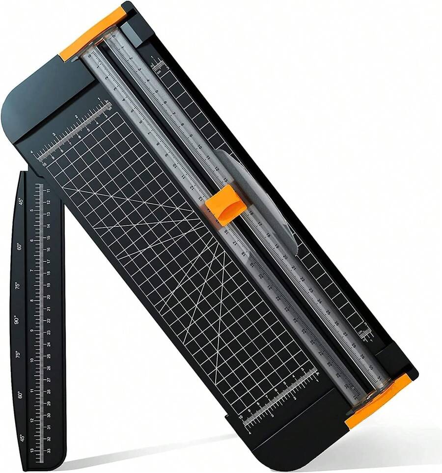 A4 Paper Cutter,Paper Trimmer Guillotine With Automatic Security  Scrapbooking Tool For Cutting Paper 1 - Black - View 1