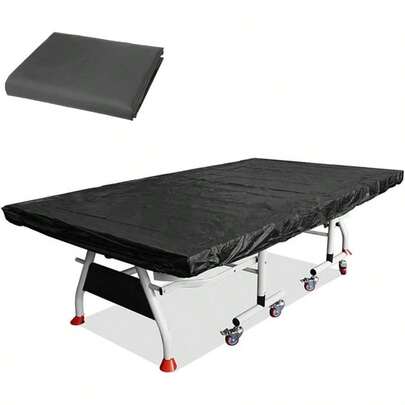 110 By 59 Inches Flat Pong Table Cover, Black, Waterproof, 210D Breathable Oxford Cloth, Dust Proof Indoor Outdoor