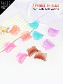 BLACKWINGS 1 Pair Reusable Eyelash Lift Kit, Includes Eyelash Perm Pad, Silicone Eyelash Lift Pads, Eyelash Curler, Applicator, Eyelash Lift Perm Solution - Multicolor - View 12