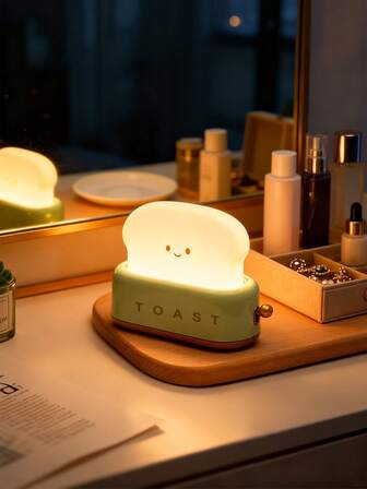 1 st kreativ brödbakningslampa, dimbar sänglampa, klappa på och av-lampa, sovrums- och arbetsrumsinredning, lämplig som födelsedagspresent, skrivbord, nattduksbord, skyltfönster