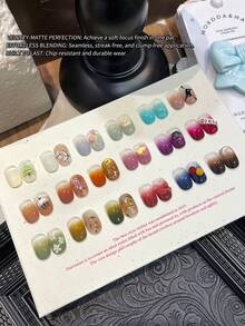 MORDDA 18 Colors Patting Glue Smudge Canned High Saturation Popular Semi-Solid Nail Polish Glue Women's Salon Manicure DIY - Nhiều màu - Xem 6