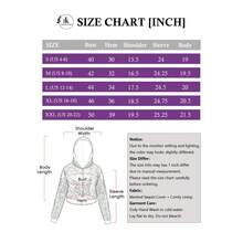 Women's Sequin Zip-Up Hooded Jacket With Ribbed Hem And Long Sleeves For Party Wear - Purple Gold - View 7