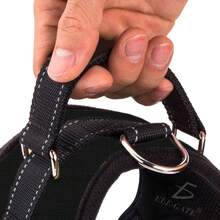 Pechera Pretal Reforzado Arnés Mascota Perro Grande Talla S - Negro - Ver 6