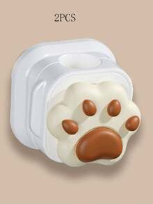 2个猫爪可爱线缆整理器，磁吸式桌面数据线支架，手机充电线夹 - 彩色 - 查看 16