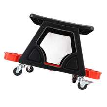 Taburete mecánico con ruedas, silla mecánica de alta resistencia, cómodas ruedas portátiles cómodas para lámina automática - Negro - Ver 9