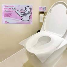 Fundas de Asiento de Inodoro Desechables, Fciles de Transportar, Solubles en Agua, Tamao Universal Adecuadas para Viajar, Salir, Aseos Pblicos 100PCS - 150 - Ver 3