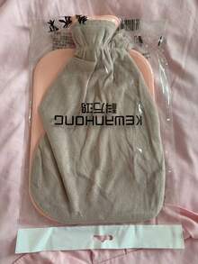 1 pieza Bolsa de agua caliente, reforzada a prueba de explosiones, calentador de manos para mujer, compresa caliente, calentador de estómago, calentador de pies, bolso de agua caliente de terciopelo de imitación de conejo - Multicolor - Ver 14