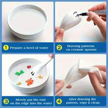 8/16 Drawing Color Pens+ 1 Floating Spoon, Creative Fun Watercolor Floating Pens, Watercolor Marking Pens, Number Pens, Floating Ink Pens After Contact With Water, Watercolor Magic Pens - View 6